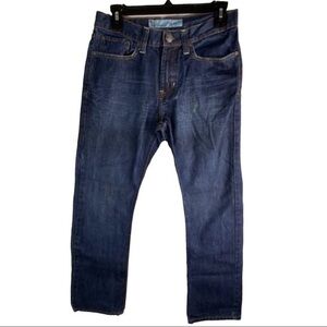 B by Bullhead Mens Jeans Slim Leg Denim Dark Blue Wash Jeans
